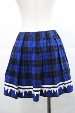 画像2: LISTEN FLAVOR / メルティラインチェックプリーツスカート  ブルー I-25-12-27-106-PU-SK-SA-ZI