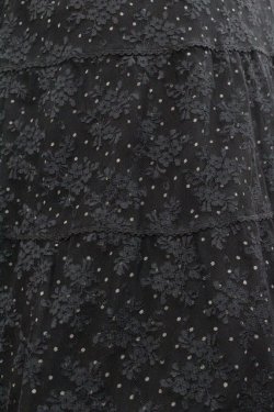 画像3: INGEBORG / レース重ねドットスカート  黒 I-25-12-27-110-LO-SK-SA-ZI