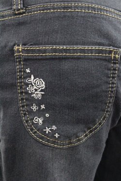 画像4: axes femme / 裾編み上げストレッチパンツ L 黒 I-25-12-27-112-AX-PA-TE-ZI