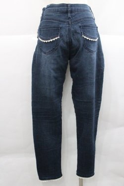 画像2: axes femme / 薔薇チャーム付デニムパギンス  青デニム I-25-12-27-117-AX-PA-SA-ZI