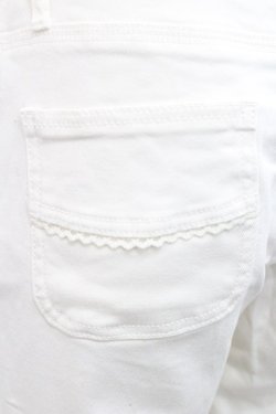 画像3: axes femme / 猫ストライプストレッチパンツ  白 I-25-12-27-119-AX-PA-SA-ZI