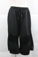 画像1: REFLEM / メッシュ切替ハーフワイドパンツ  黒 I-25-12-27-124-PU-PA-SA-ZI (1)