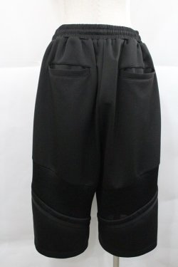画像2: REFLEM / メッシュ切替ハーフワイドパンツ  黒 I-25-12-27-124-PU-PA-SA-ZI