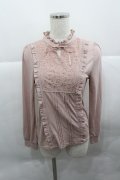 axes femme / スタンドフリルブラウス風PO  ピンク I-25-12-27-025-AX-TO-SA-ZI