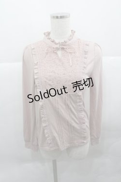 画像1: axes femme / スタンドフリルブラウス風PO  ピンク I-25-12-27-025-AX-TO-SA-ZI