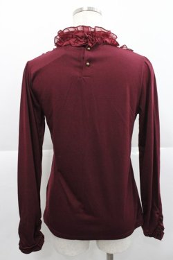 画像2: axes femme / フリルスタンドインナーPO  ワイン I-25-12-27-030-AX-TO-SA-ZI