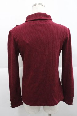 画像2: axes femme / ネックレス付きリブタートル  ワイン I-25-12-27-031-AX-TO-SA-ZI