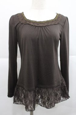 画像1: axes femme / ストラップ付インナープルオーバー  ブラウン I-25-12-27-033-AX-TO-SA-ZI