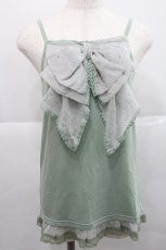 画像1: axes femme / ドットBigリボンキャミ M グリーン I-25-12-27-035-AX-TO-SA-ZI (1)