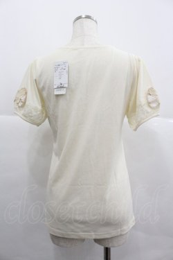 画像2: axes femme / リボン&蝶袖インナーPO M キナリ I-25-12-29-005-AX-TO-SA-ZI