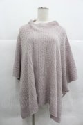 axes femme / ハイネックニットポンチョ  ピンク I-25-12-29-054-AX-TO-SA-ZI