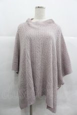画像1: axes femme / ハイネックニットポンチョ  ピンク I-25-12-29-054-AX-TO-SA-ZT566 (1)