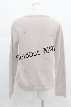 画像2: axes femme / 刺繍カーディガン  ピンク I-25-12-29-055-AX-TO-SA-ZT565