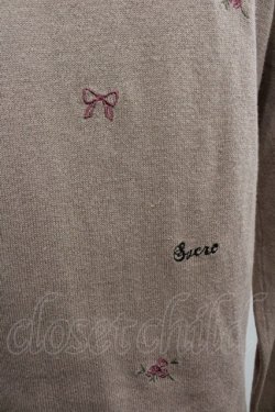 画像3: axes femme / 刺繍カーディガン  ピンク I-25-12-29-055-AX-TO-SA-ZI