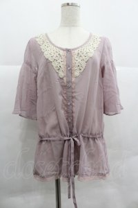 axes femme / ドルマンブラウジングブラウス M ピンク I-25-12-29-056-AX-TO-SA-ZI