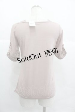 画像2: axes femme / リボン使い半袖インナーPO M アワピンク I-25-12-29-057-AX-TO-SA-ZT564