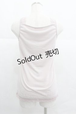 画像2: axes femme / フラワーレースタンク  アワピンク I-25-12-29-058-AX-TO-SA-ZT565