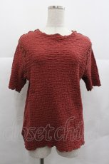 画像1: axes femme / ふくれカットトップス  ボルドー I-25-12-29-059-AX-TO-SA-ZT565 (1)