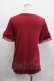 画像2: axes femme / 巻き薔薇リボン半袖カットソー  赤 I-25-12-29-060-AX-TO-SA-ZI (2)