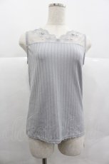 画像1: axes femme / 繊細レースタンク M グレー I-25-12-29-061-AX-TO-SA-ZT563 (1)