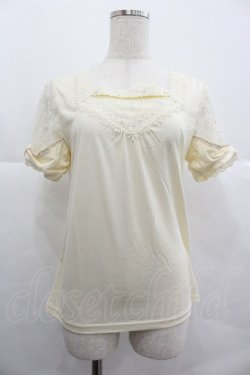 画像1: axes femme / 袖リボンインナープルオーバー M キナリ I-25-12-29-007-AX-TO-SA-ZI