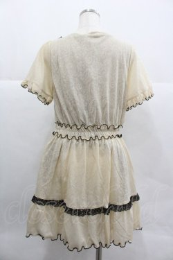 画像2: axes femme / カットジャガードチュニック M キナリ I-25-12-29-065-AX-OP-SA-ZI