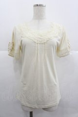 axes femme / リボン&蝶袖インナーPO M キナリ I-25-12-29-008-AX-TO-SA-ZI