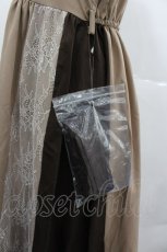 画像3: axes femme / レース切替配色ワンピース M キャメル I-25-12-29-073-AX-OP-SA-ZT566 (3)