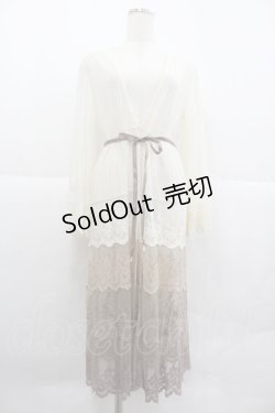 画像1: axes femme / グラデーションレースガウン M キナリ I-25-12-29-074-AX-TO-SA-ZT0105K