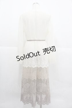 画像2: axes femme / グラデーションレースガウン M キナリ I-25-12-29-074-AX-TO-SA-ZT0105K