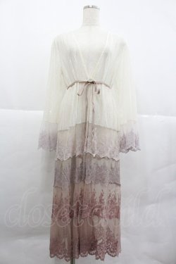 画像1: axes femme / グラデーションレースガウン M ピンク I-25-12-29-075-AX-TO-SA-ZI