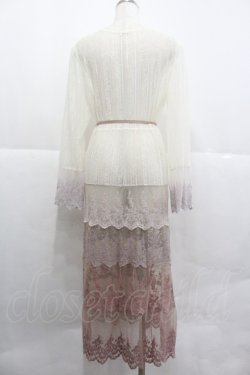 画像2: axes femme / グラデーションレースガウン M ピンク I-25-12-29-075-AX-TO-SA-ZI