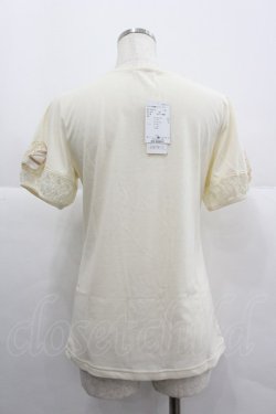 画像2: axes femme / リボン&蝶袖インナーPO M キナリ I-25-12-29-008-AX-TO-SA-ZI