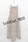 axes femme / タータンチェック柄ジャンスカ M ブラウン I-25-12-29-082-AX-OP-SA-ZT0105K