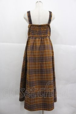 画像2: axes femme / タータンチェック柄ジャンスカ M ブラウン I-25-12-29-082-AX-OP-SA-ZI