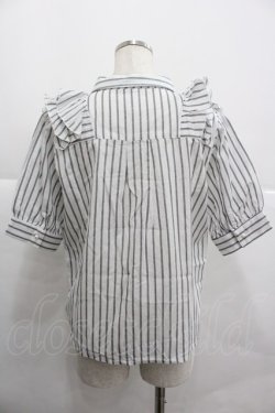 画像2: axes femme / フリルブラウス M ホワイト I-25-12-29-014-AX-BL-SA-ZI