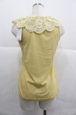 画像2: axes femme / フリル襟タンクトップ M イエロー I-25-12-29-016-AX-TO-SA-ZI