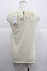 画像2: axes femme / バラ付レース襟タンク M キナリ I-25-12-29-018-AX-TO-SA-ZT564 (2)