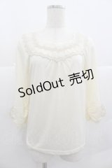 axes femme / リボン&蝶袖インナーPO M キナリ I-25-12-29-022-AX-TO-SA-ZI