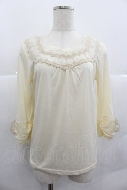 画像1: axes femme / リボン&蝶袖インナーPO M キナリ I-25-12-29-022-AX-TO-SA-ZI