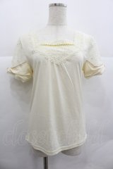 axes femme / 袖リボンインナープルオーバー M キナリ I-25-12-29-031-AX-TO-SA-ZI