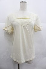 画像1: axes femme / 袖リボンインナープルオーバー M キナリ I-25-12-29-031-AX-TO-SA-ZT563 (1)