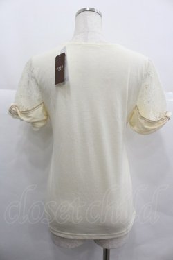 画像2: axes femme / 袖リボンインナープルオーバー M キナリ I-25-12-29-031-AX-TO-SA-ZI