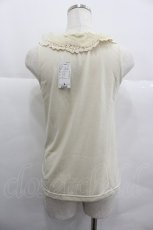 画像2: axes femme / コットンレース襟付タンク M キナリ I-25-12-29-032-AX-TO-SA-ZT564 (2)