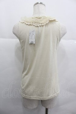 画像2: axes femme / コットンレース襟付タンク M キナリ I-25-12-29-032-AX-TO-SA-ZI