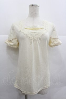 画像1: axes femme / 袖リボンインナープルオーバー M キナリ I-25-12-29-033-AX-TO-SA-ZI