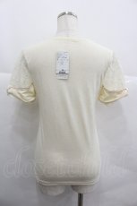 画像2: axes femme / 袖リボンインナープルオーバー M キナリ I-25-12-29-035-AX-TO-SA-ZT563 (2)