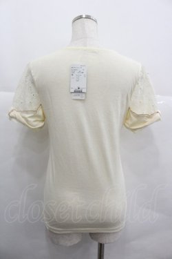 画像2: axes femme / 袖リボンインナープルオーバー M キナリ I-25-12-29-035-AX-TO-SA-ZI