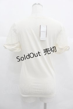 画像2: axes femme / 袖リボンインナープルオーバー M キナリ I-25-12-29-036-AX-TO-SA-ZT563