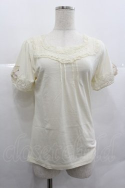 画像1: axes femme / リボン&蝶袖インナーPO M キナリ I-25-12-29-038-AX-TO-SA-ZI